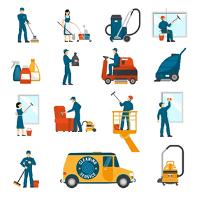 Mechanical Cleaning Supplies used in Cleaning Services